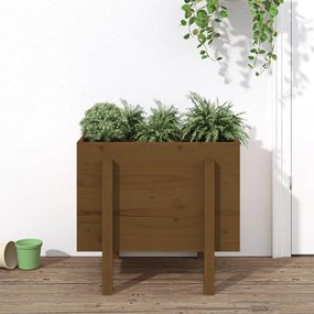 Fioriera Da Giardino Ambra 62x50x57 Cm Legno Massello Di Pino /