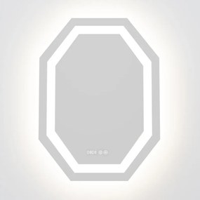 Specchio retroilluminato a Led  L 100 x  H 75 x P 4 cm