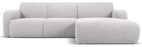 Divano angolare grigio chiaro in tessuto bouclé (angolo destro) Molino - Micadoni Home