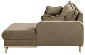 Divano angolare marrone chiaro (angolo destro) Beata - Ropez