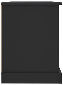 Mobile Porta TV Nero 73x35,5x47,5 cm in Legno Multistrato