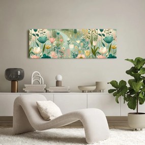 Quadro su tela – Prato in fiore nella valle silenziosa