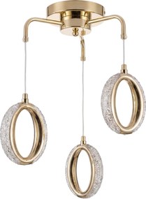 LAMPADA LED A SOSPENSIONE DA SOFFITTO G176-3CP GOLD