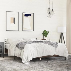 Giroletto rovere marrone 160x200cm in legno multistrato metallo