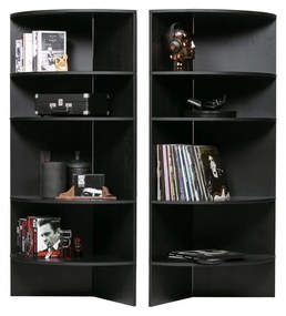 Libreria in frassino nero 100x168 cm Trian - WOOOD