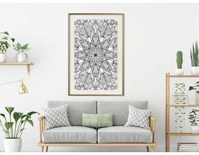 Poster Colourless Mandala