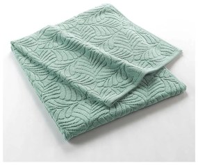 Asciugamano in spugna di cotone verde chiaro 90x150 cm Madeira - douceur d'intérieur
