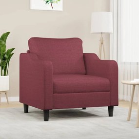 Poltrona Rosso Vino 60 Cm İn Tessuto /
