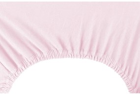 Lenzuolo con angoli rosa chiaro in jersey 140x200 cm Amber – Restilo