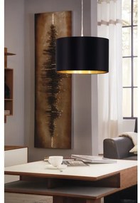 Eglo 78691 - Lampadario a sospensione con filo MASERLO 1xE27/60W/230V diametro 38 cm nero/rame