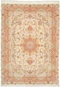 Tabriz Tappeto 150x200 Beige (Iran) Annodato A Mano