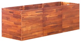 Letto Rialzato Da Giardino İn Legno Di Acacia 150x50x50 Cm /