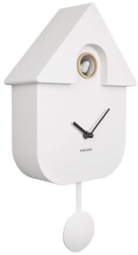 Orologio da parete bianco , 21,5 x 41,5 cm Modern Cuckoo - Karlsson