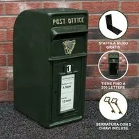 Cassetta Postale per le Lettere in Stile Britannico Inglese in Ghisa da Esterno Bocchetta Lettere Standard UK - Bianco