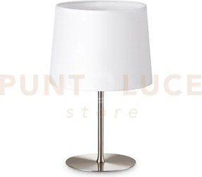 Base per lume in metallo set up piccolo 1 luce attacco e27 nickel