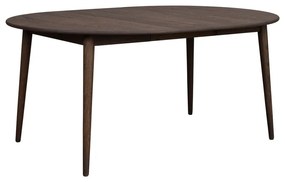Tavolo da pranzo rotondo pieghevole in rovere marrone scuro ø 120 cm Tyler - Rowico