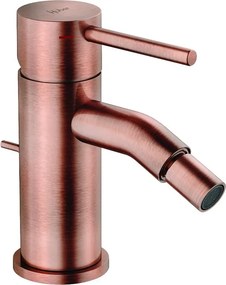 Rubinetto per bidet getto laminare cristallino TAYRONA HUBER rame spazzolato satinato