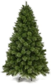Albero di Natale artificiale Montgomery verde H 210 cm x Ø 140 cm