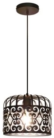 Rabalux 2156 - Lampadario ALESSANDRA 1xE27/60W/230V nero
