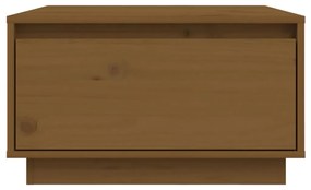 Tavolino da salotto miele 55x56x32 cm legno massello di pino