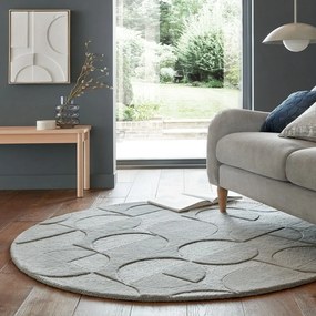 Tappeto rotondo in lana grigia ø 160 cm Gigi - Flair Rugs