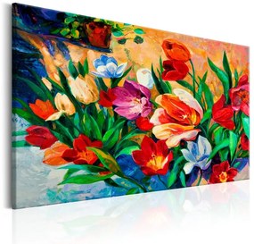 Quadro  Art of Colours: Tulips  Colore colorful, Dimensioni e Misure 90x60