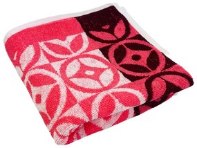Asciugamano rosa in cotone 70x140 cm Compass - JAHU collections