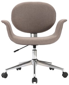 Sedia da ufficio girevole grigio talpa in tessuto