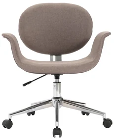 Sedia da ufficio girevole grigio talpa in tessuto