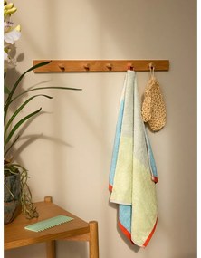 Asciugamano azzurro in spugna di cotone 70x140 cm Block - Hübsch