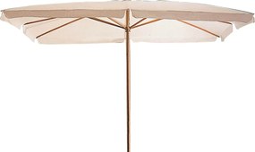 Ombrellone da Giardino 3x3 m Palo Ø48 mm in Legno Bauer Bianco...