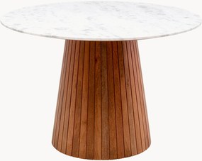 Tavolo rotondo con piano in marmo Grace, Ø 115 cm