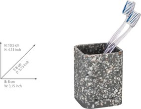 Portaspazzolino in poliresina grigio Tom Tailor T-Terrazzo – Wenko