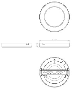 Globo 12379-6B - Plafoniera LED LASSE LED/6W/230V