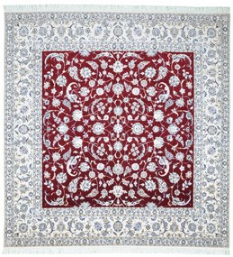Nain Tappeto 250 x 260 Rosso (Iran) Annodato A Mano