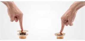 REA-A8585 - Scarico CLICK-CLACK per lavabo Ø 6,4 cm, oro spazzolato