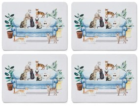 Tovaglietta in sughero 4 pezzi 21,5x29 cm Curious Cats - Cooksmart ®