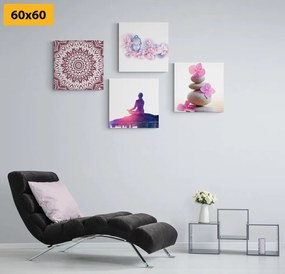 Set di quadri – Feng Shui in rosa