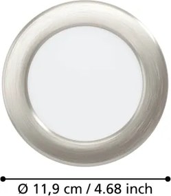 Eglo 901405 - Faretto da incasso LED FUEVA LED/6,3W/230V Ø11,9 cm cromato