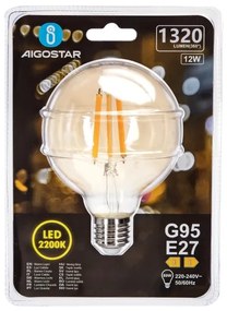 Lampadina LED G95 E27/12W/230V 2200K - Aigostar