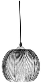 Lampadario grigio con paralume in vetro ø 22 cm Adar – Bloomingville