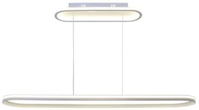 Lampadario LED design Vasilica bianco, luce naturale 7000 lumen