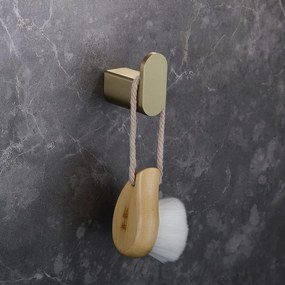 Kamalu - Appendino bagno a parete in acciaio inox finitura oro | ART-R