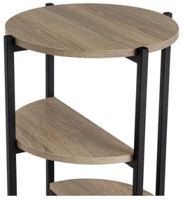 Scaffale nero effetto rovere naturale 40x80 cm - Casa Selección