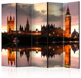 Paravento  Big Ben in the evening, London II [Room Dividers]  Colore ---, Dimensioni e Misure 225x172