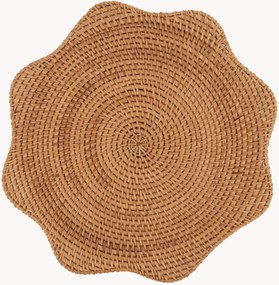 Tovaglietta in rattan fatta a mano Scallop