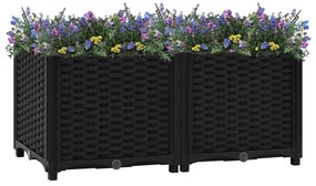 Fioriera Rialzata 80x40x38 Cm İn Polipropilene /