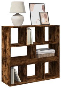 Libreria/divisorio rovere fumo 100x33x94,5 cm