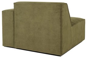 Modulo divano in velluto a coste verde (angolo destro) Sting - Scandic