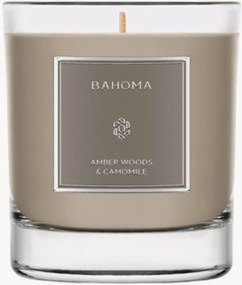 Candela profumata fatta a mano Amber Woods & Chamomile (erbe, camomilla, muschio)